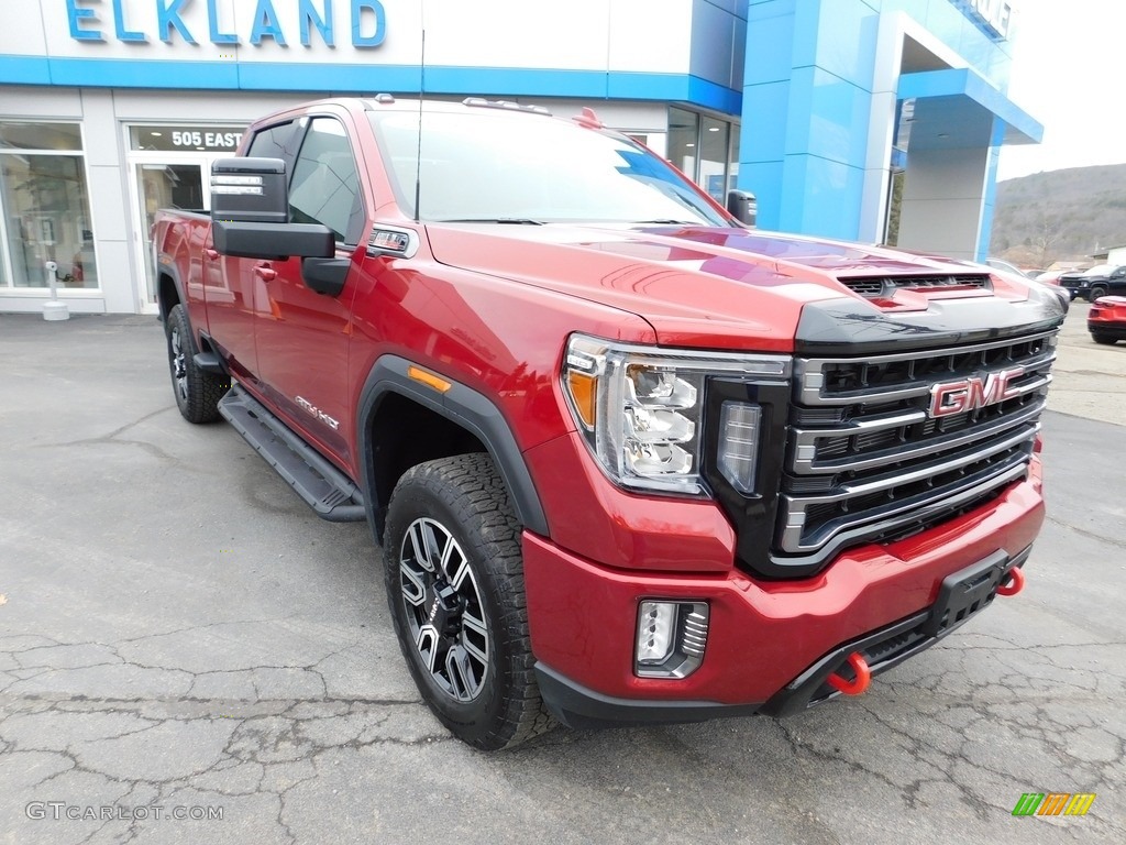 2023 Sierra 2500HD AT4 Crew Cab 4x4 - Cayenne Red Tintcoat / Jet Black w/Kalahari Accents photo #5