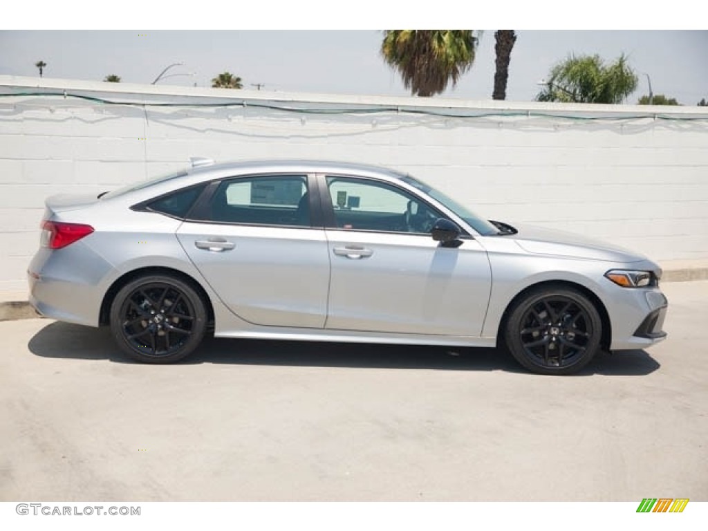 Lunar Silver Metallic 2023 Honda Civic Sport Sedan Exterior Photo #145289823