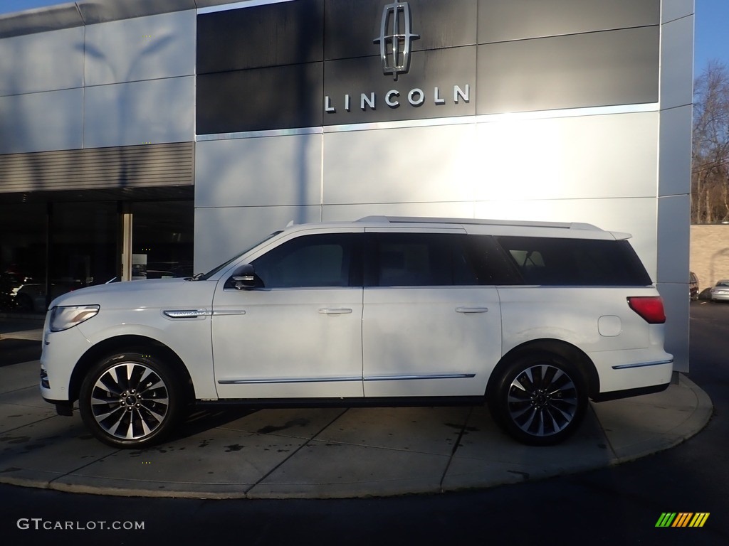 Pristine White 2021 Lincoln Navigator Reserve 4x4 Exterior Photo #145291372