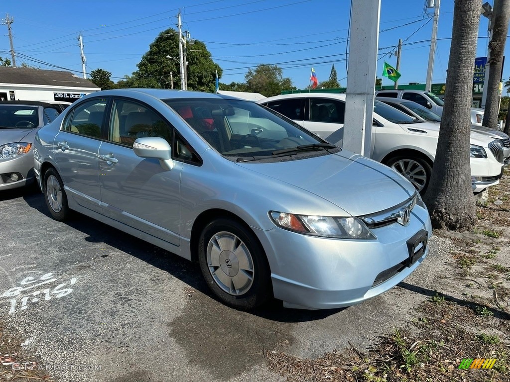 2006 Civic Hybrid Sedan - Alabaster Silver Metallic / Ivory photo #2