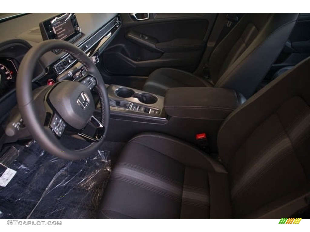 Black Interior 2023 Honda Civic Sport Sedan Photo #145293566
