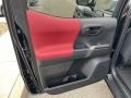 2023 Toyota Tacoma Black/Red Interior Door Panel Photo