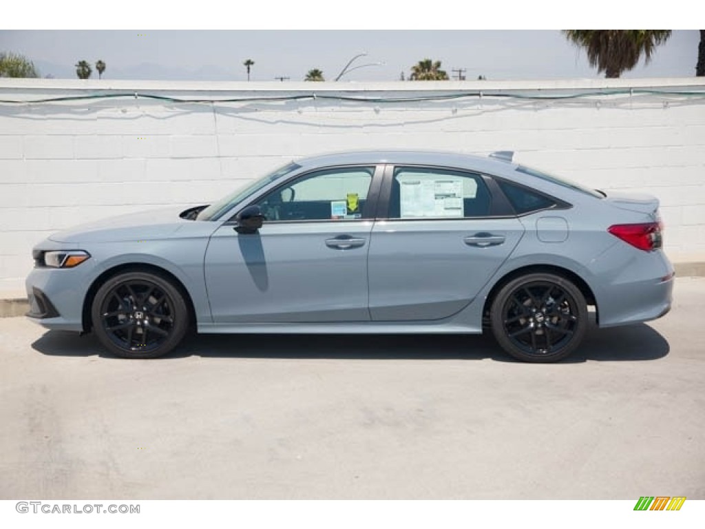 Sonic Gray Pearl 2023 Honda Civic Sport Sedan Exterior Photo #145294709