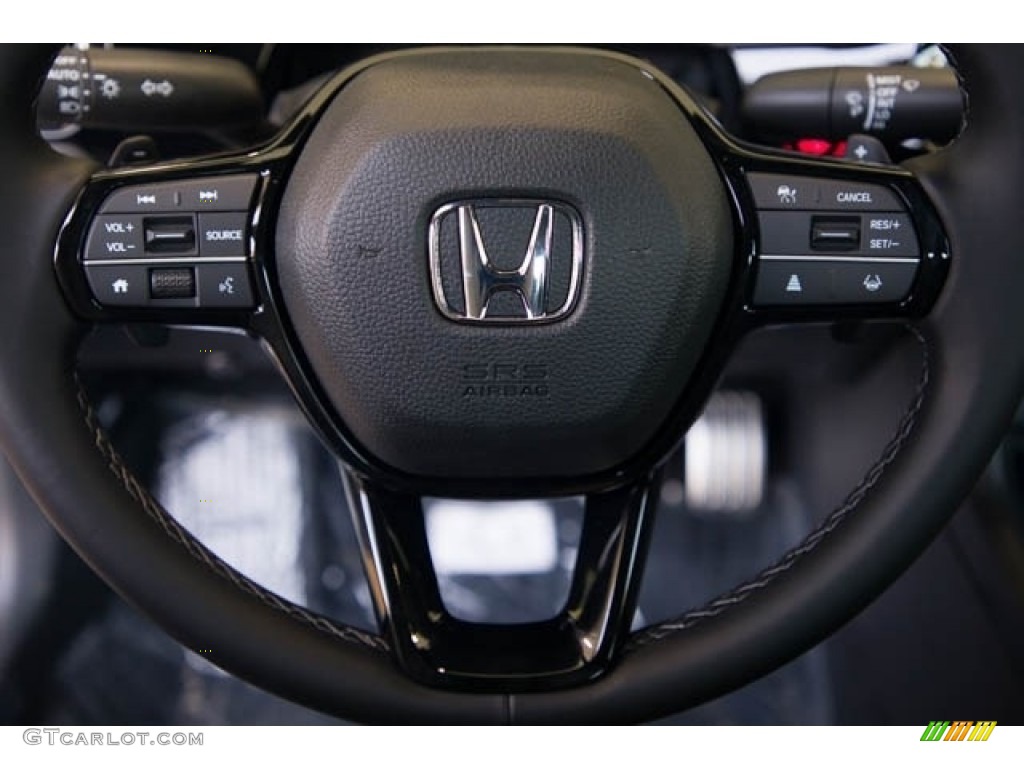 2023 Honda Civic Sport Sedan Black Steering Wheel Photo #145294870