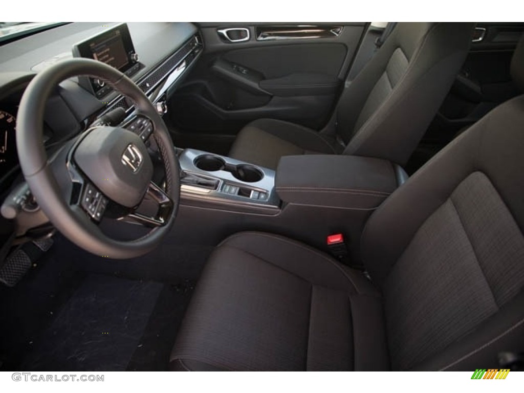 Black Interior 2023 Honda Civic EX Sedan Photo #145295222