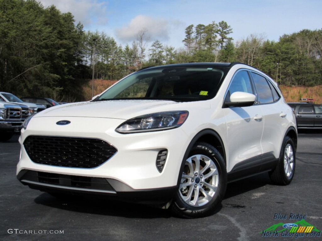 2020 Escape SE - Star White Metallic Tri-Coat / Sandstone photo #1