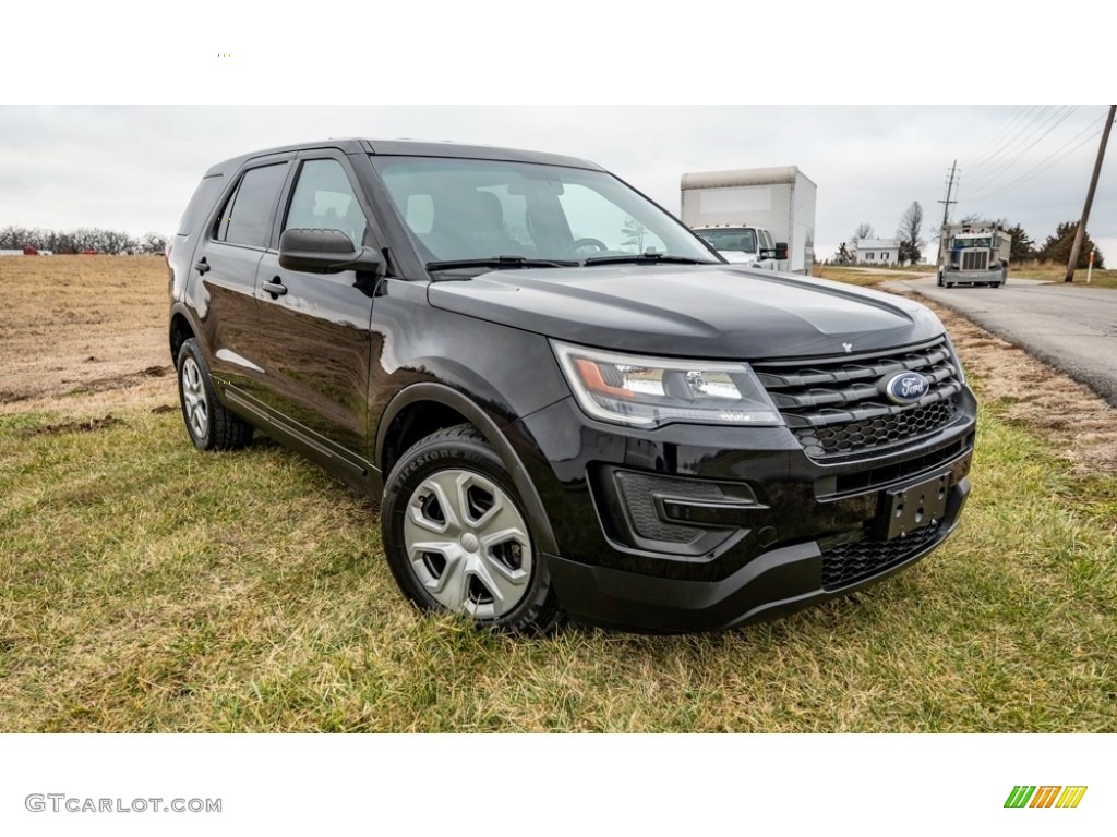 Shadow Black 2017 Ford Explorer Police Interceptor AWD Exterior Photo #145296449