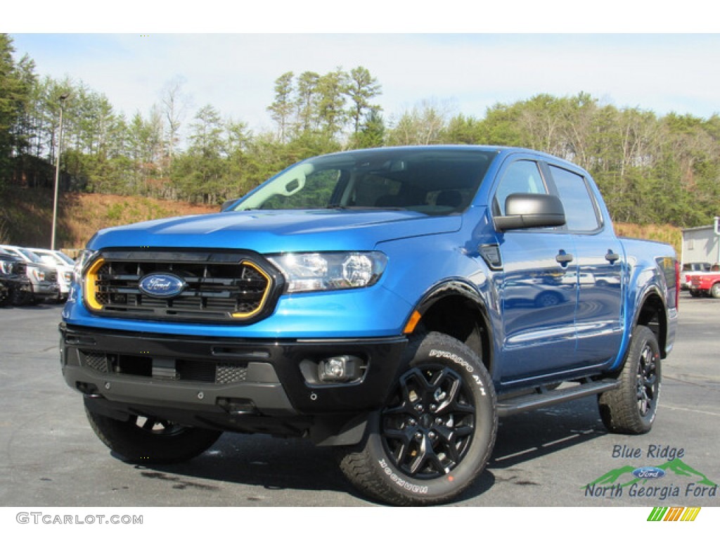 2022 Ranger XLT SuperCrew 4x4 - Velocity Blue Metallic / Ebony photo #1