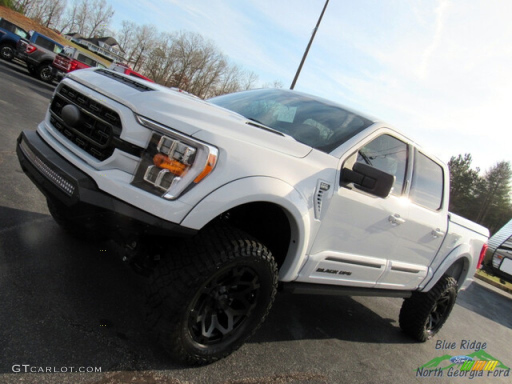 2022 F150 Tuscany Black Ops Lariat SuperCrew 4x4 - Space White Metallic / Black photo #30