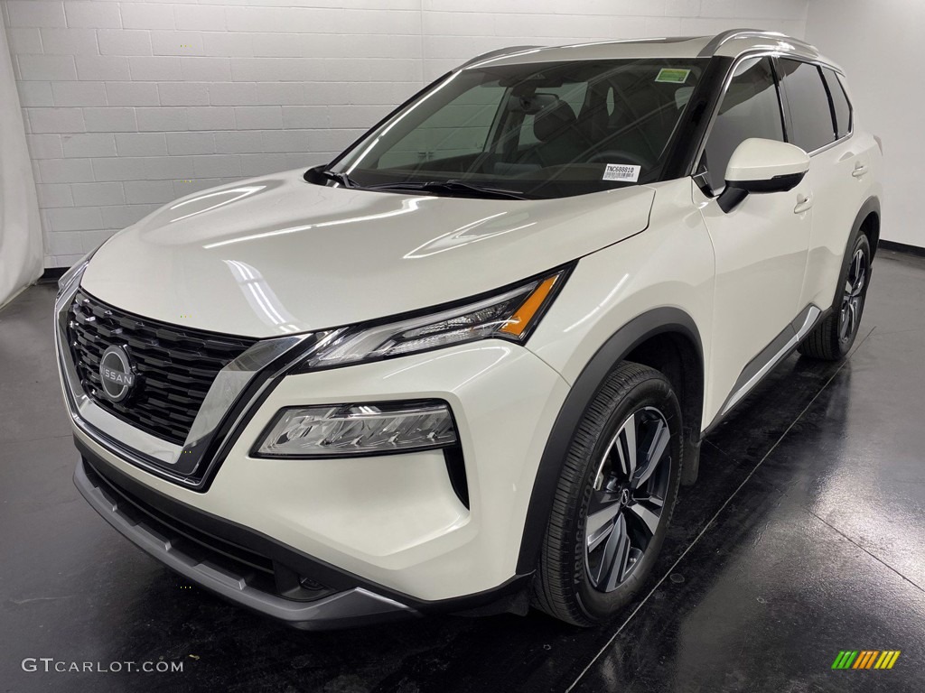 Pearl White Tricoat 2022 Nissan Rogue SL Exterior Photo #145298463