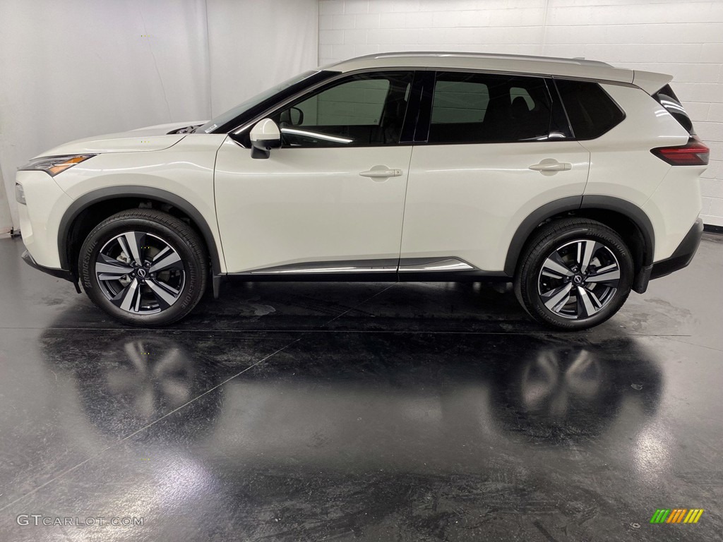 Pearl White Tricoat 2022 Nissan Rogue SL Exterior Photo #145298490