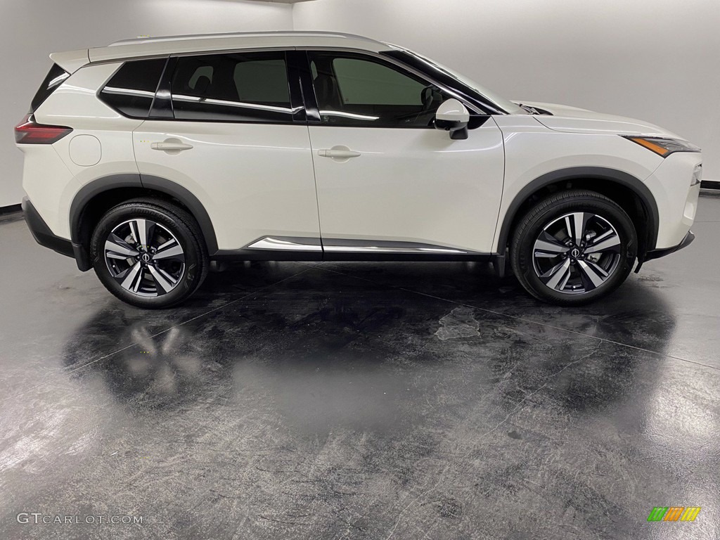 Pearl White Tricoat 2022 Nissan Rogue SL Exterior Photo #145298601