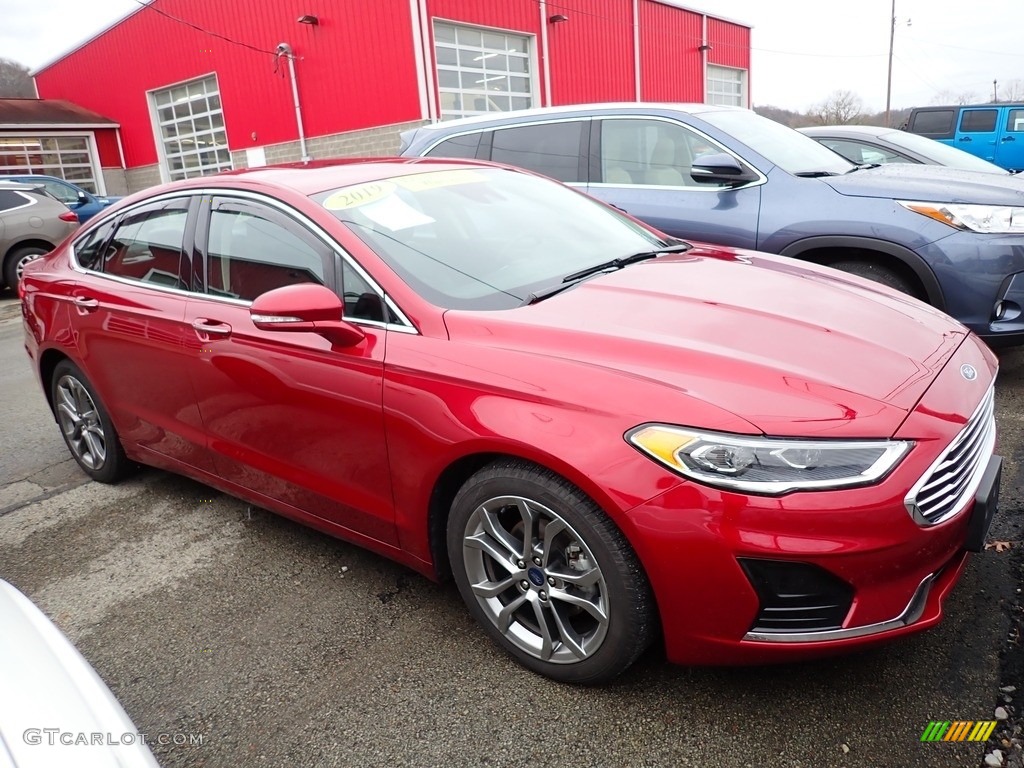 2019 Fusion SEL - Ruby Red / Ebony photo #4