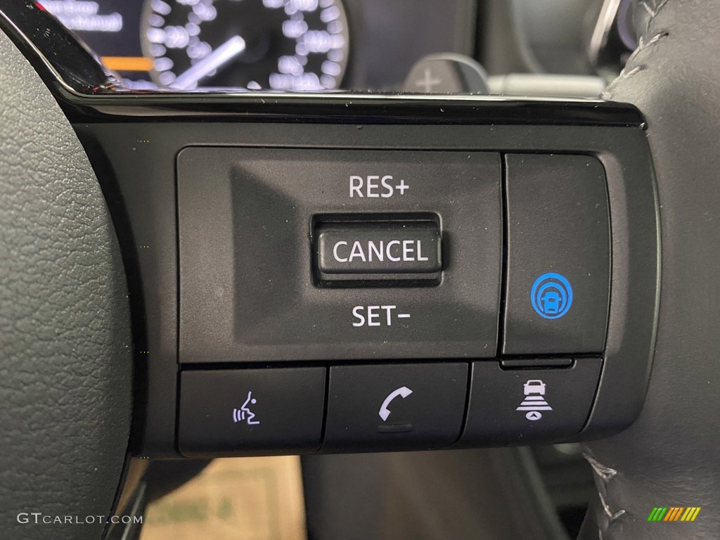 2022 Nissan Rogue SL Charcoal Steering Wheel Photo #145298841