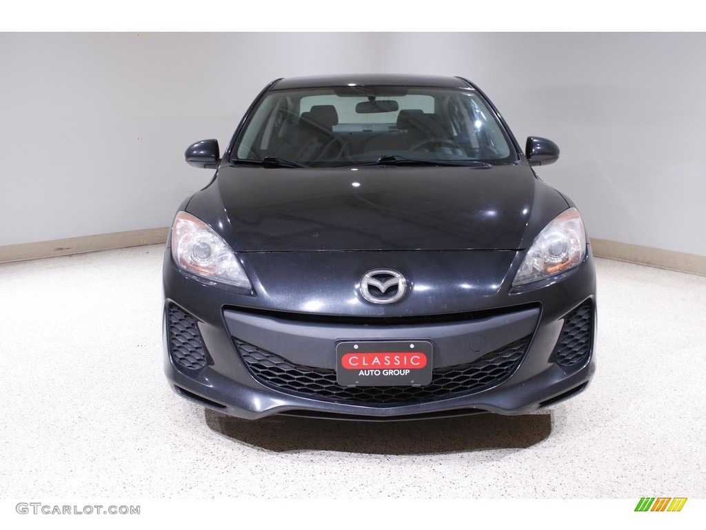 2013 MAZDA3 i SV 4 Door - Black Mica / Black photo #2