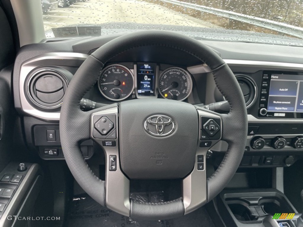 2023 Toyota Tacoma SR5 Double Cab Cement Steering Wheel Photo #145299054