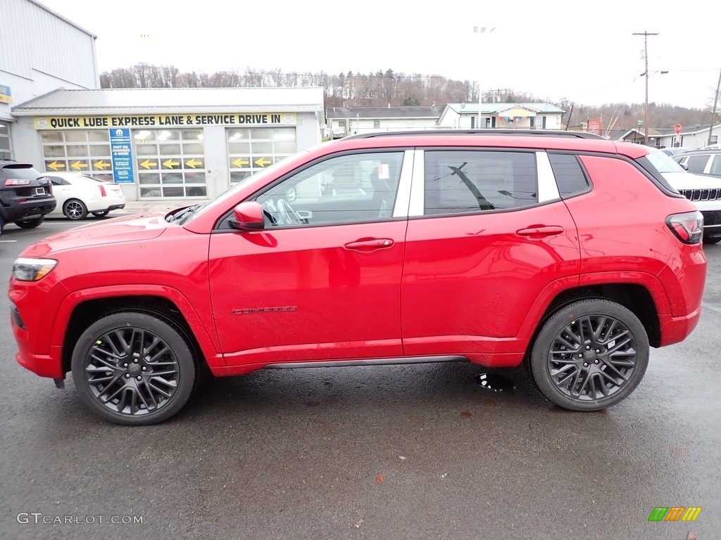 Redline Pearl 2022 Jeep Compass Limited (Red) Edition 4x4 Exterior Photo #145299366