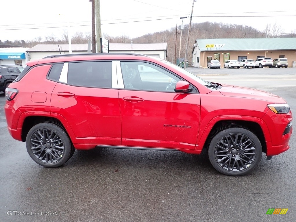 Redline Pearl 2022 Jeep Compass Limited (Red) Edition 4x4 Exterior Photo #145299495