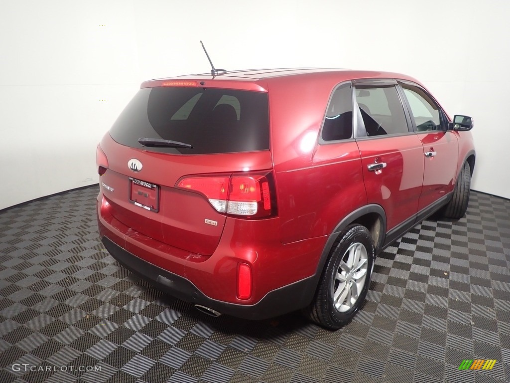 2014 Sorento LX - Remington Red / Black photo #14