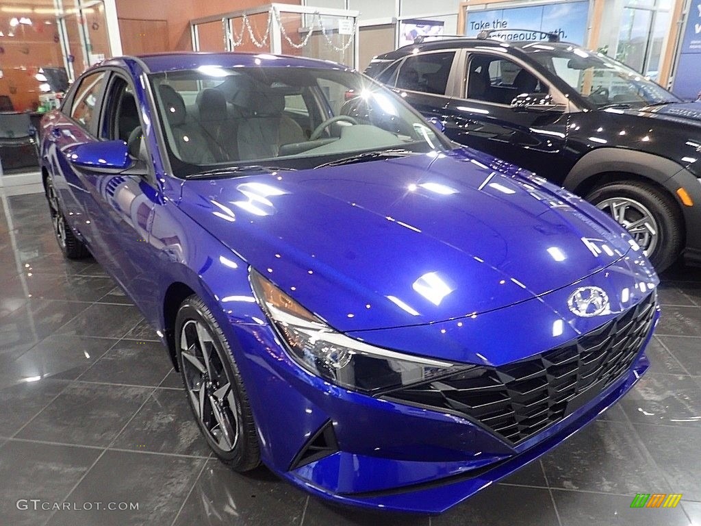 2023 Elantra SEL - Intense Blue / Medium Gray photo #8