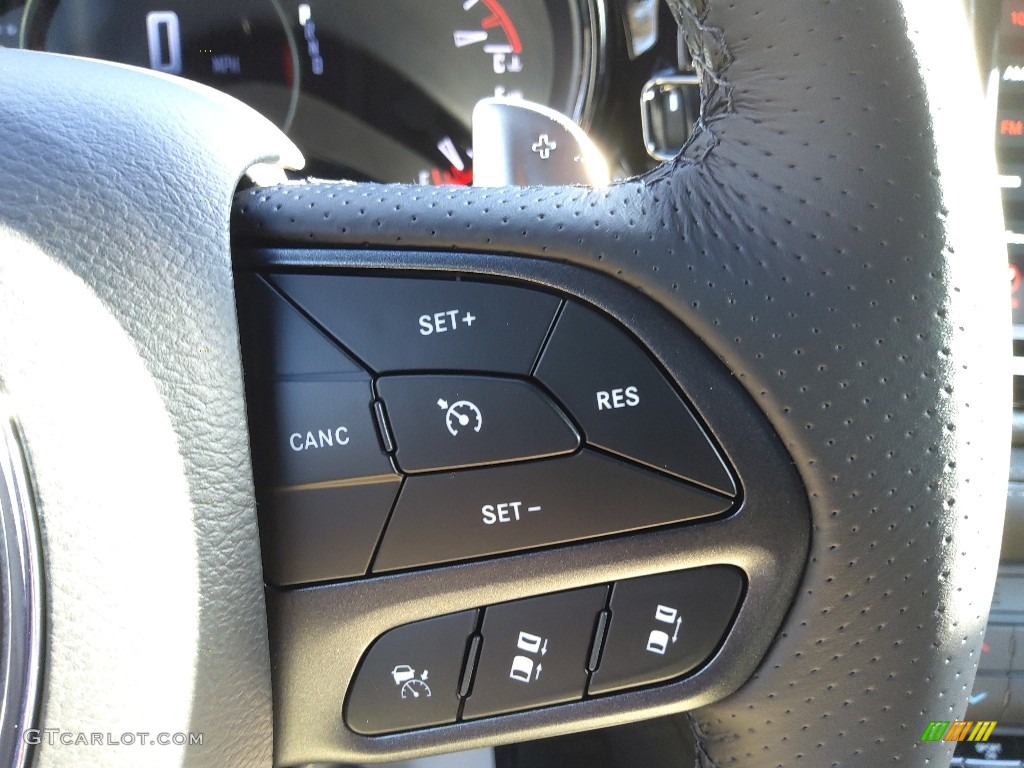 2022 Dodge Durango GT Blacktop Black Steering Wheel Photo #145302918