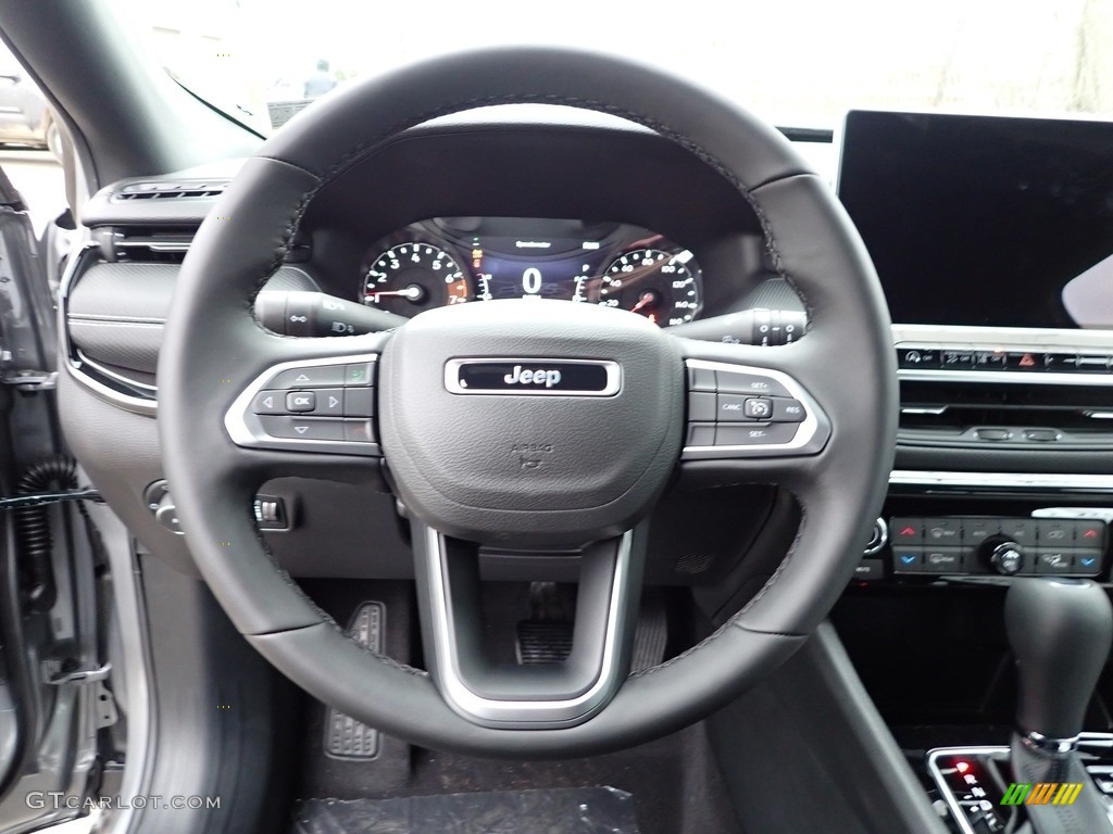 2022 Jeep Compass Altitude 4x4 Black Steering Wheel Photo #145302993