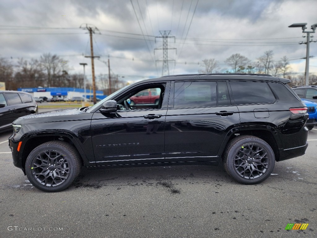 Diamond Black Crystal Pearl 2023 Jeep Grand Cherokee L Summit 4x4 Exterior Photo #145303653