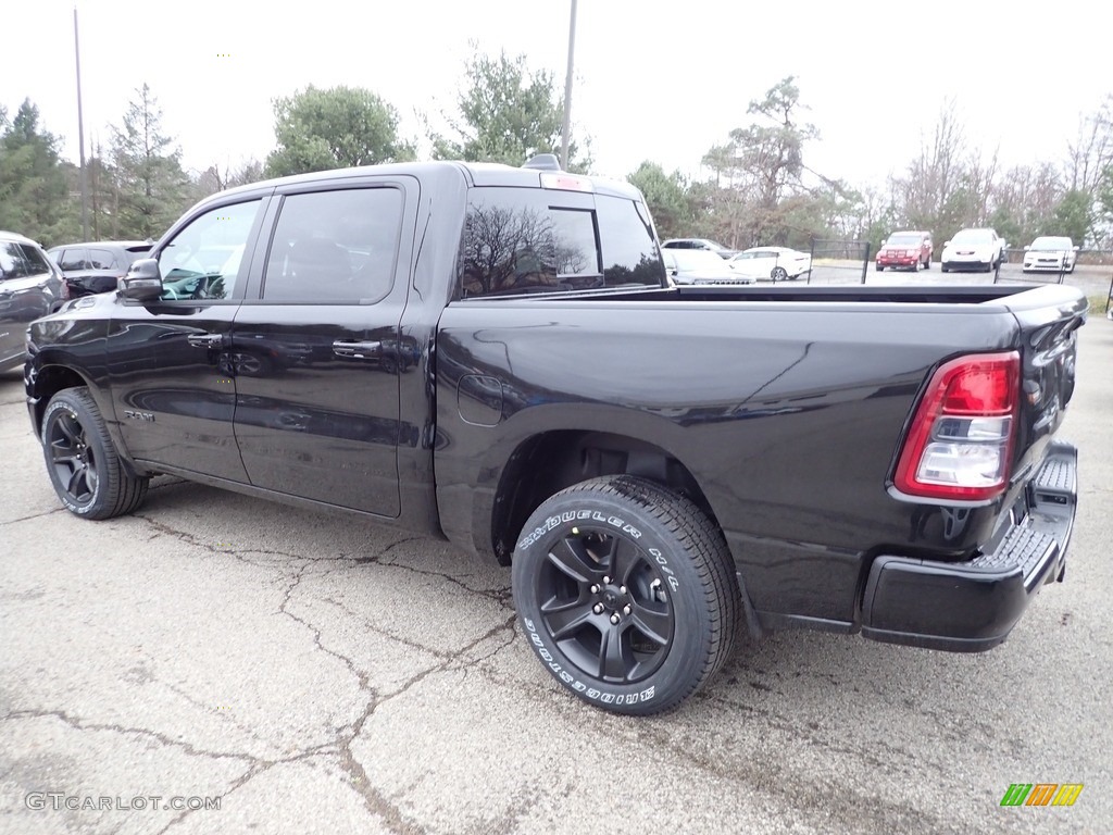 Diamond Black Crystal Pearl 2023 Ram 1500 Big Horn Night Edition Crew Cab 4x4 Exterior Photo #145304052
