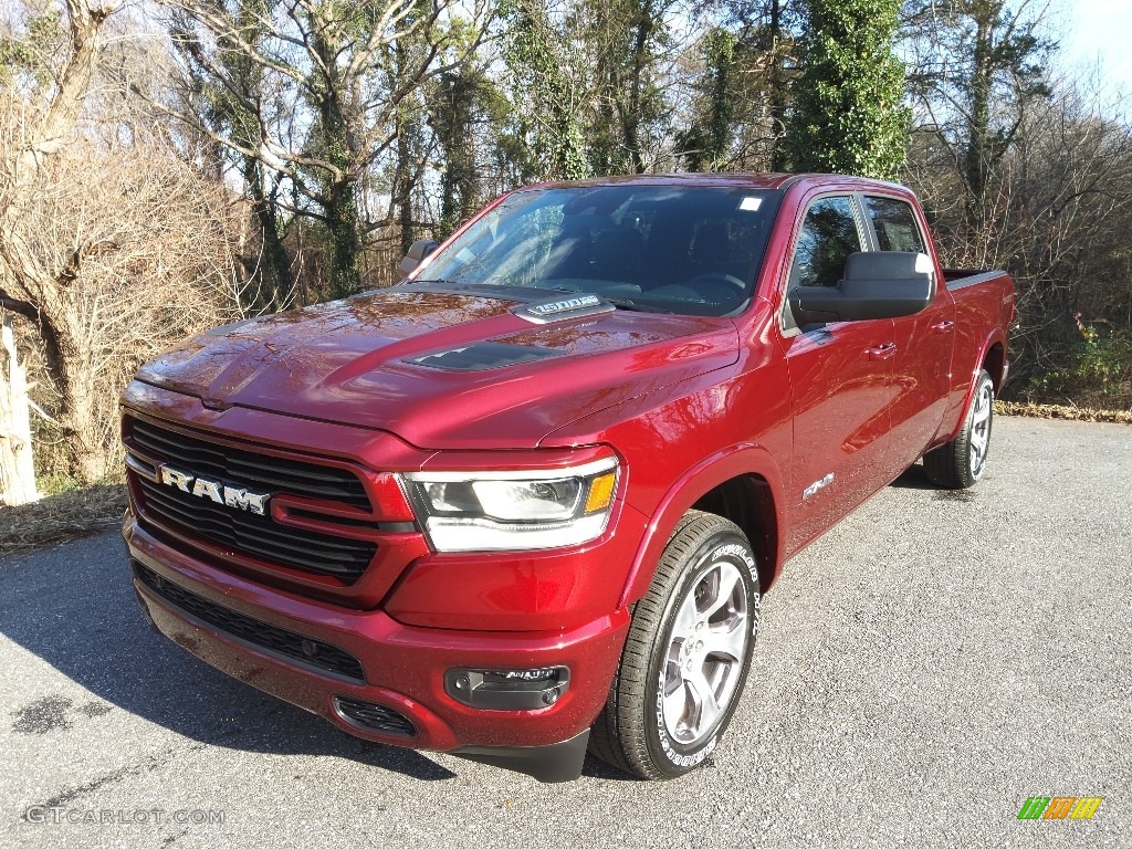 2022 1500 Laramie Crew Cab 4x4 - Delmonico Red Pearl / Black photo #2
