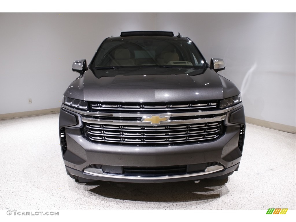 2021 Tahoe Premier 4WD - Graywood Metallic / Jet Black/Maple Sugar photo #2