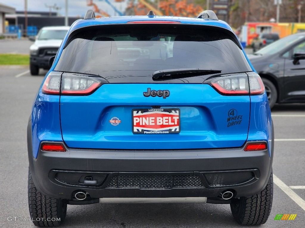 2022 Cherokee X 4x4 - Hydro Blue Pearl / Black photo #5