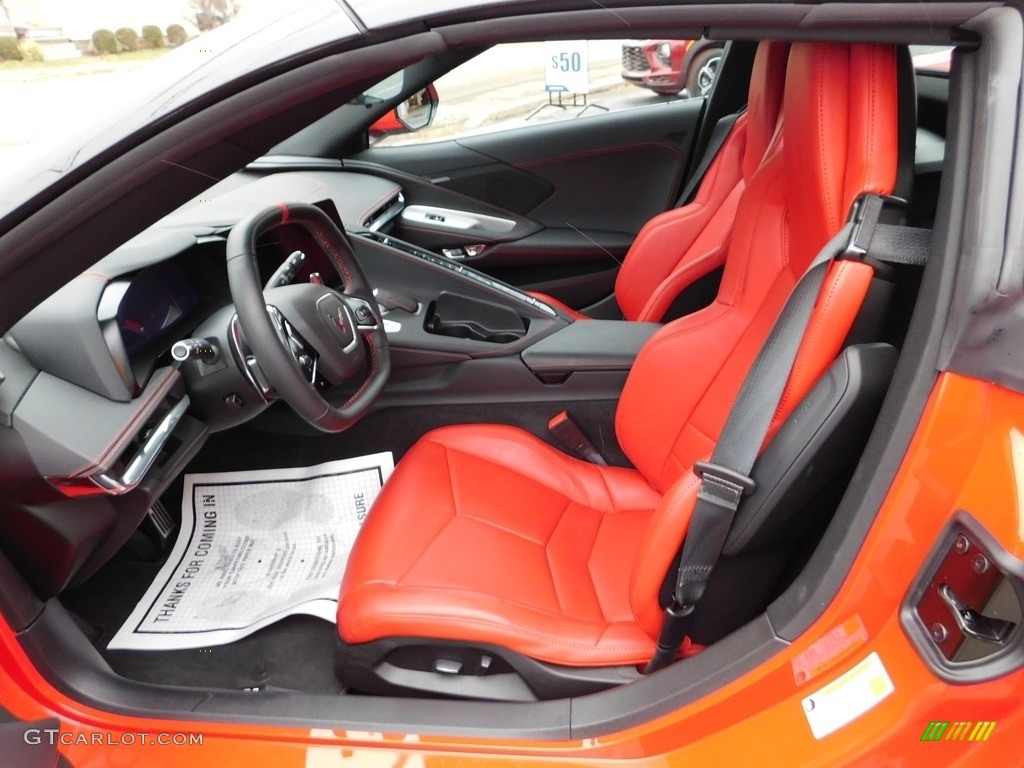 Adrenaline Red/Jet Black Interior 2020 Chevrolet Corvette Stingray Convertible Photo #145305084