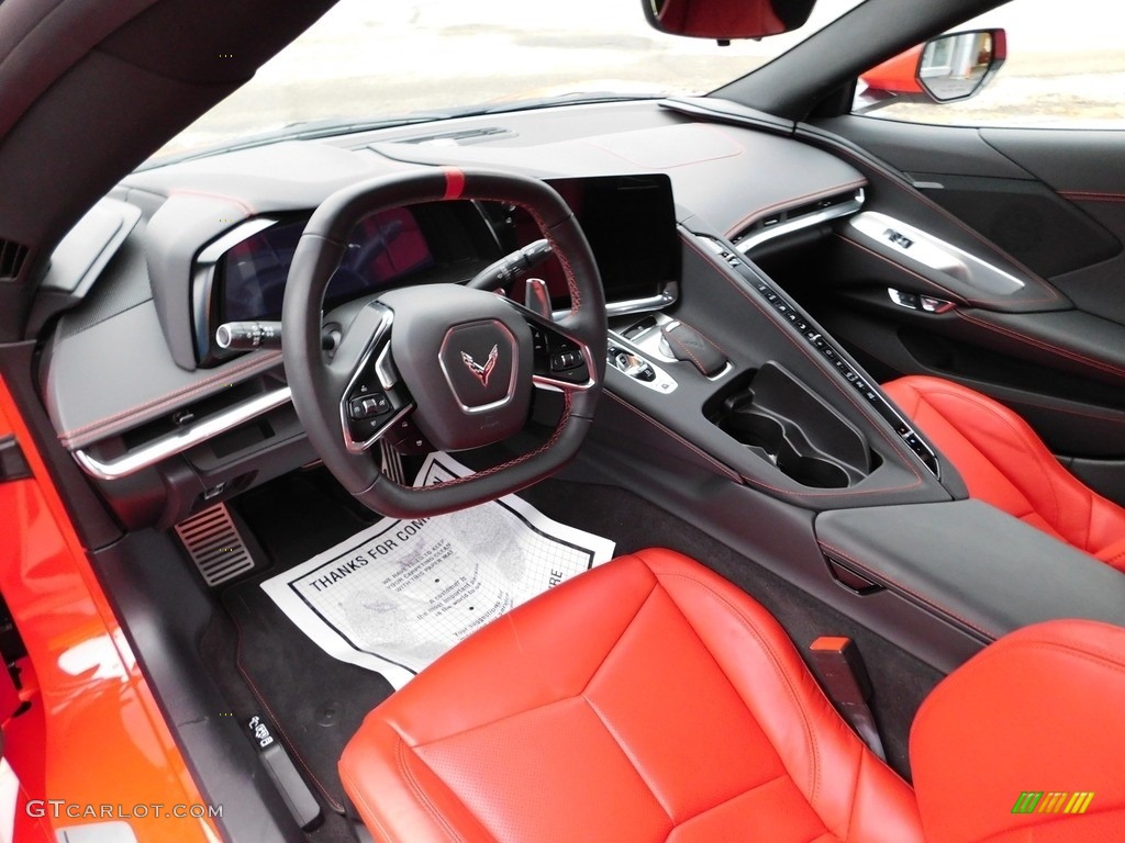 Adrenaline Red/Jet Black Interior 2020 Chevrolet Corvette Stingray Convertible Photo #145305096