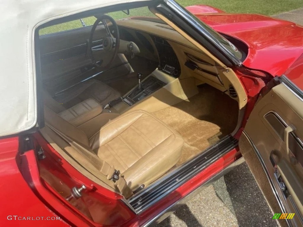 1975 Corvette Stingray Convertible - Mille Miglia Red / Medium Saddle photo #4