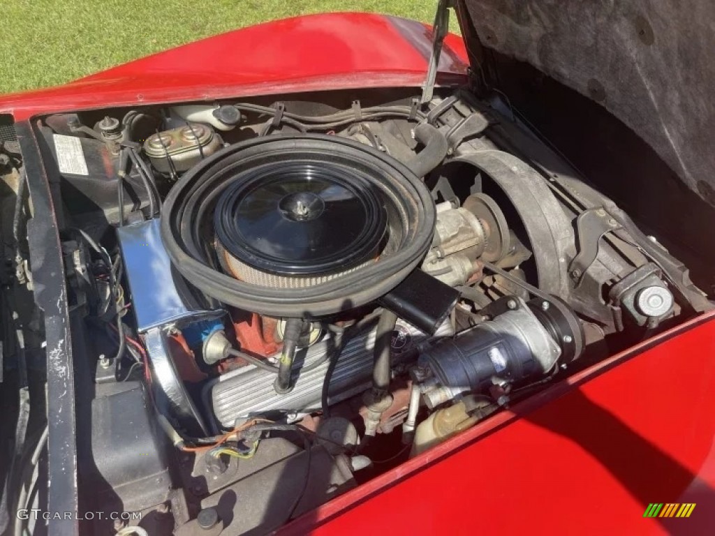 1975 Corvette Stingray Convertible - Mille Miglia Red / Medium Saddle photo #6