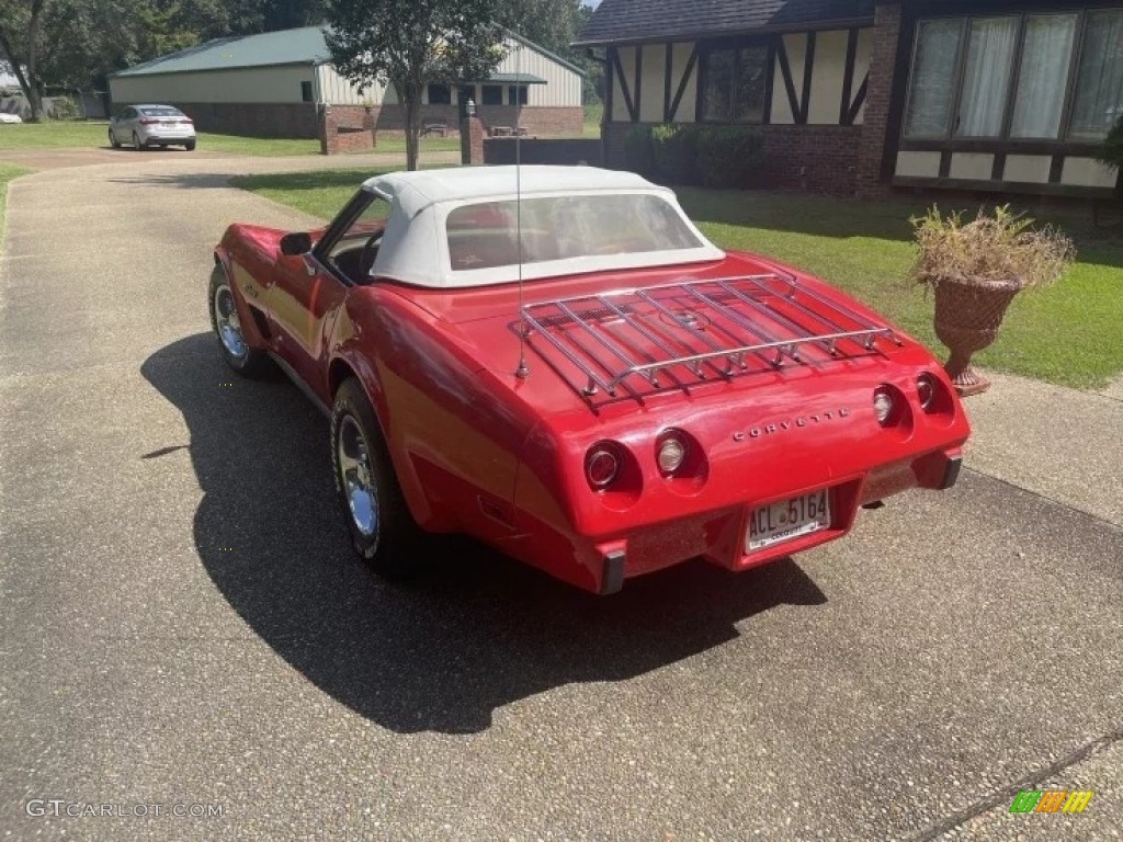 1975 Corvette Stingray Convertible - Mille Miglia Red / Medium Saddle photo #13