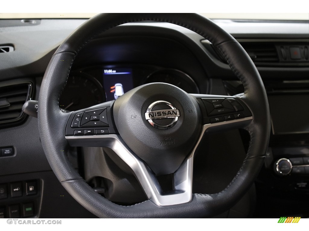 2020 Nissan Rogue SV AWD Charcoal Steering Wheel Photo #145305771
