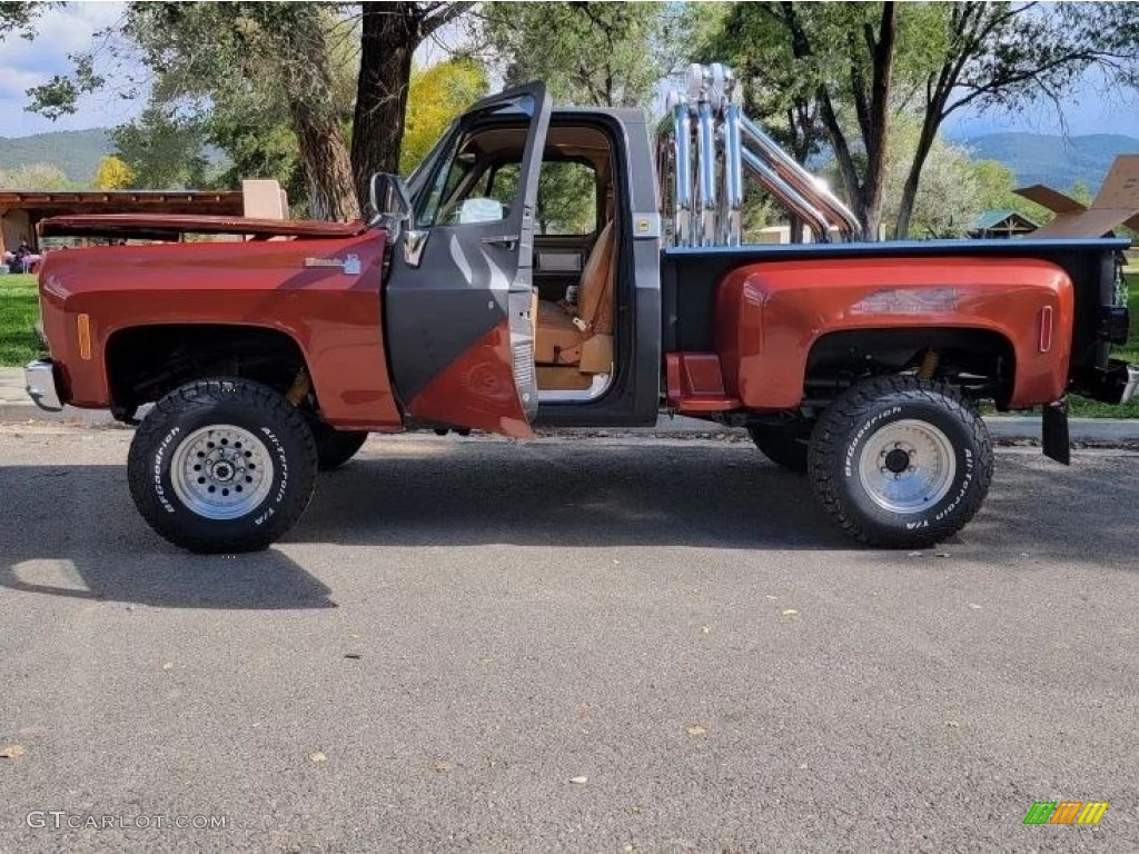 Custom Burnt Orange 1978 Chevrolet C/K Truck K10 Cheyenne Regular Cab 4x4 Exterior Photo #145305801