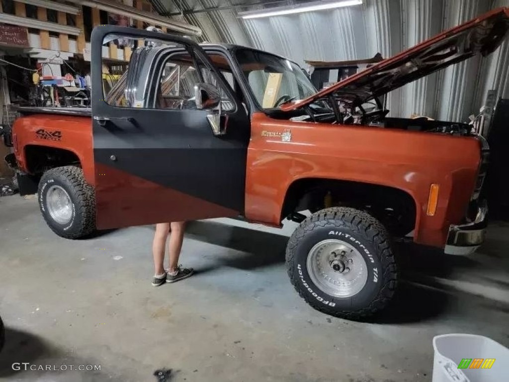 Custom Burnt Orange 1978 Chevrolet C/K Truck K10 Cheyenne Regular Cab 4x4 Exterior Photo #145305807