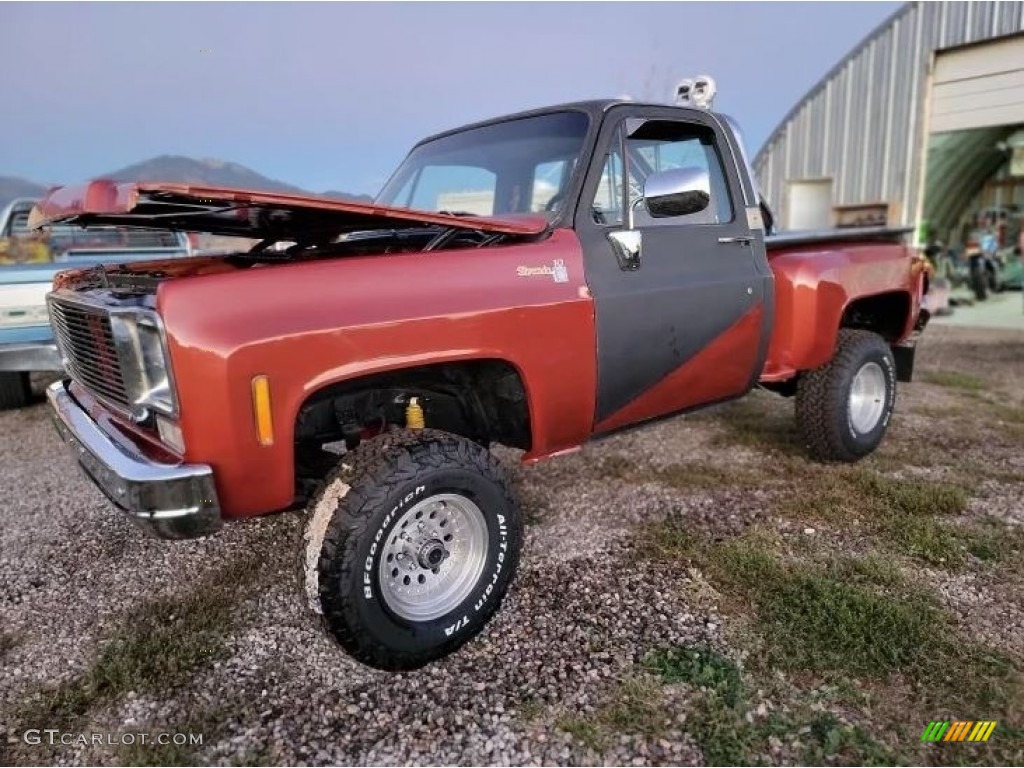 Custom Burnt Orange 1978 Chevrolet C/K Truck K10 Cheyenne Regular Cab 4x4 Exterior Photo #145305825