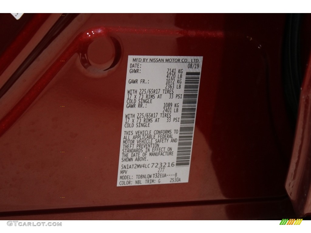 2020 Rogue Color Code NBL for Scarlet Ember Tintcoat Photo #145305852