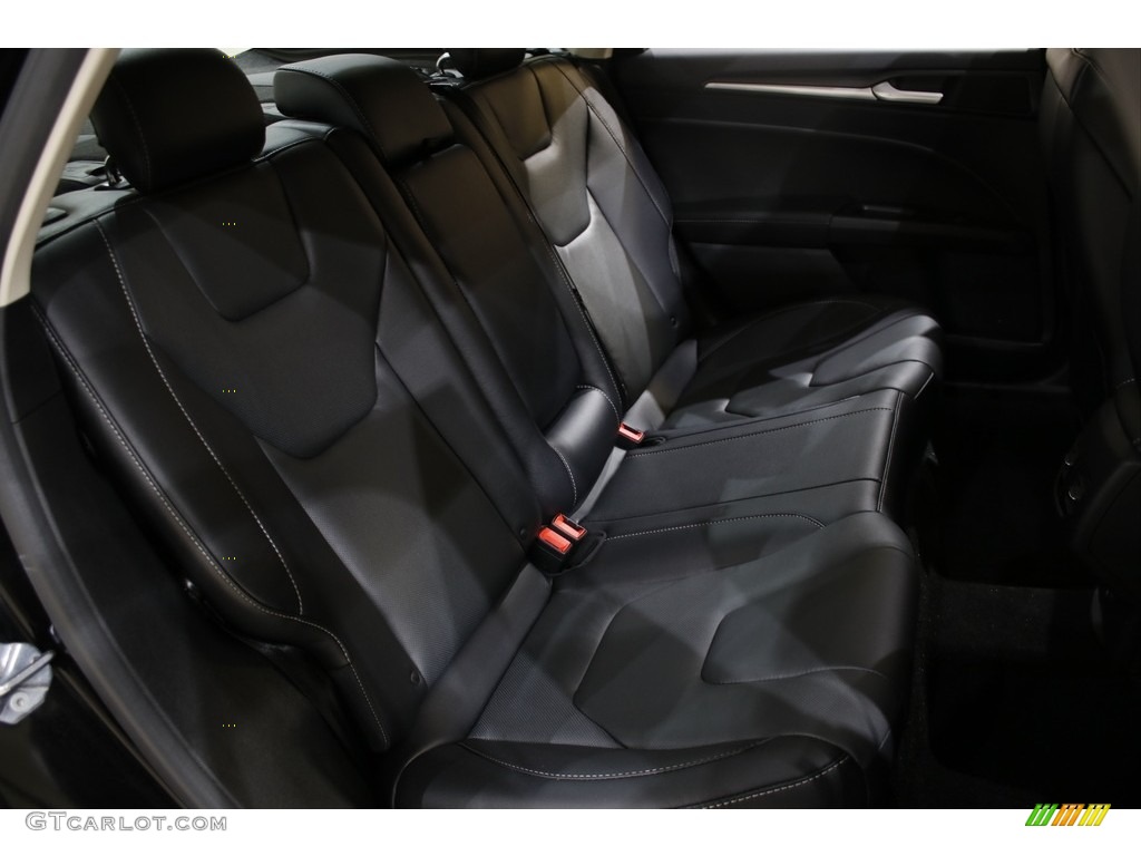 Ebony Interior 2020 Ford Fusion Titanium Photo #145305951