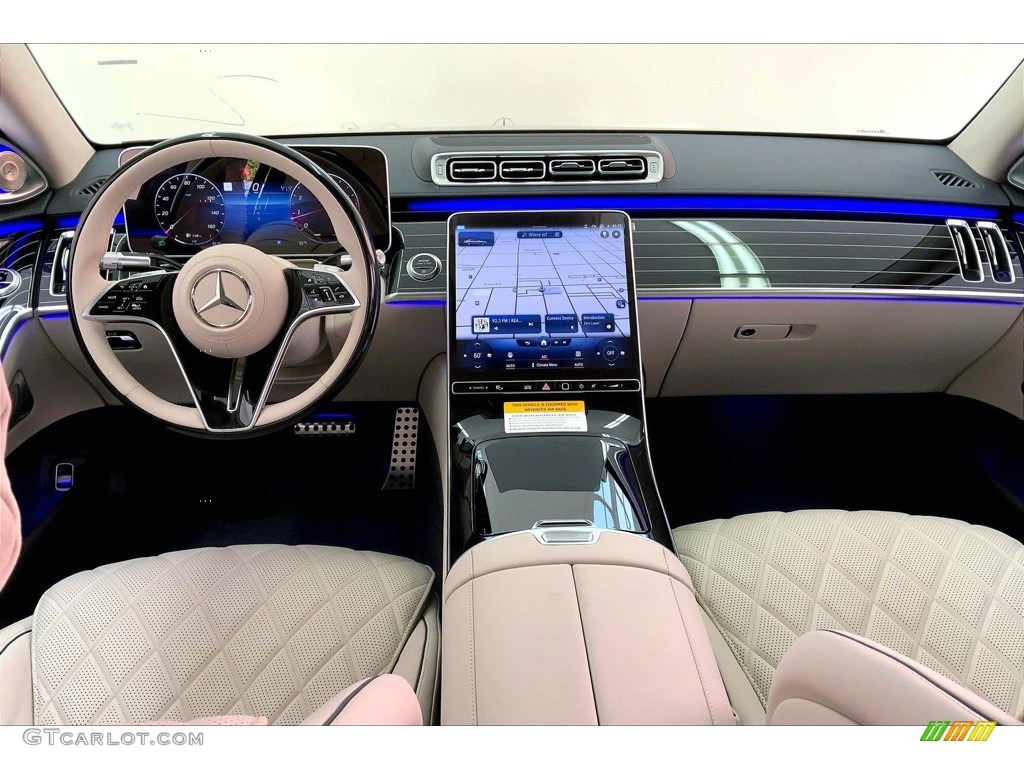 2023 Mercedes-Benz S 580 4Matic Sedan Macchiato/Magma Grey Dashboard Photo #145307450