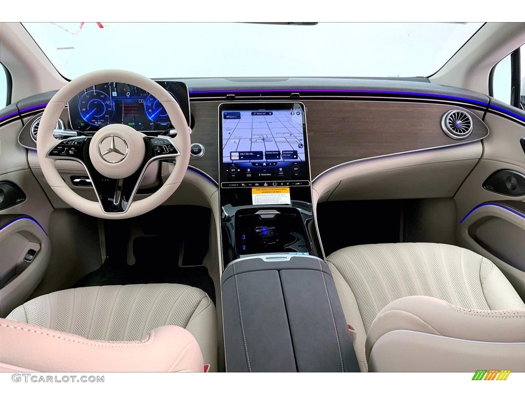 2023 Mercedes-Benz EQS 450+ Sedan Macchiato Beige/Space Gray Dashboard Photo #145307819
