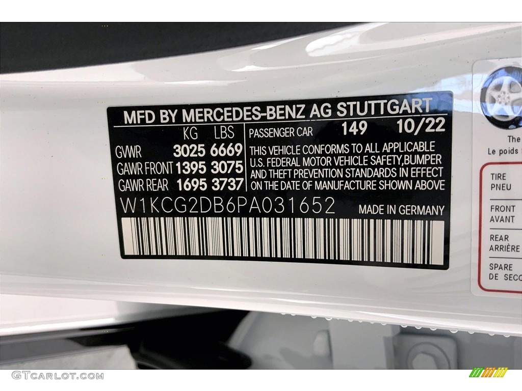 2023 EQS Color Code 149 for Polar White Photo #145307960