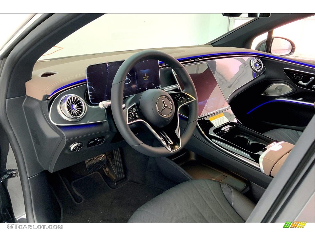 Black/Sable Brown Interior 2023 Mercedes-Benz EQS 450+ Sedan Photo #145308137