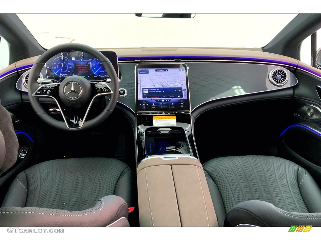 2023 Mercedes-Benz EQS 450+ Sedan Black/Sable Brown Dashboard Photo #145308203
