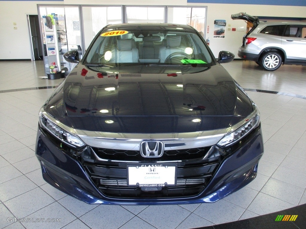 2019 Accord LX Sedan - Obsidian Blue Pearl / Gray photo #2