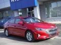 2019 Scarlet Red Hyundai Elantra SEL  photo #1