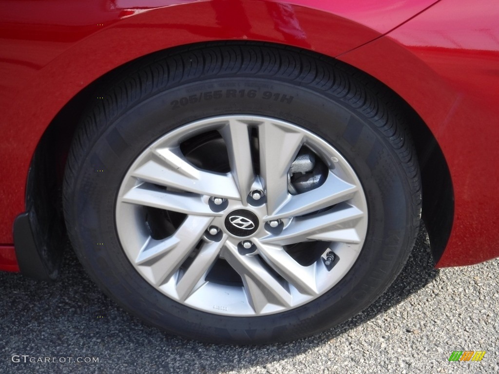 2019 Elantra SEL - Scarlet Red / Beige photo #3